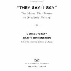 They Say I Say 3rd Edition Pdf 13