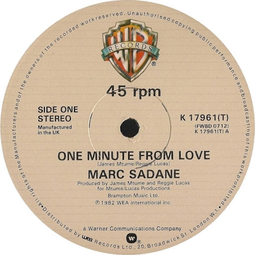 Marc Sadane - one minute from love (mikeandtess quick edit)