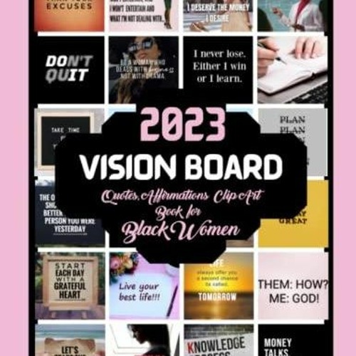 2023 Vision Board Clip Art book for women: The Ultimate Vision