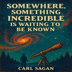 Somewhere, something incredible is waiting to be known