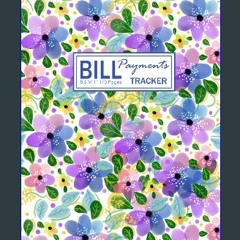 <PDF> 📖 Bill Payments Tracker 8.5”x11” 110 Pages: Monthly Bill Planner Notebook, Bill Payment Orga