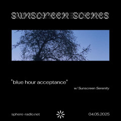 Sunscreen Scenes #10 - “blue hour acceptance” w/ Sunscreen Serenity - 04.05.2025