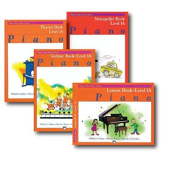 Read KINDLE 📂 Alfred Basic Piano Library Course Pack Level 1A - Four book set includ