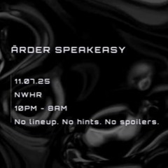 2025/11/07 Live at NWHR for Ärder Speakeasy