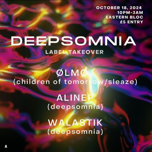 ØLMØ \\ Vinyl Set Eastern Bloc, Manchester - Deepsomnia \\ 18 October 2024