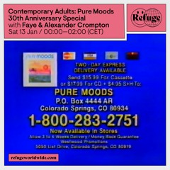 Contemporary Adults: PURE MOODS 30th Anniversary Special - Faye & Alexander Crompton - 13 Jan 2024