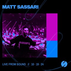 Matt Sassari live at Sound on 10.19.24