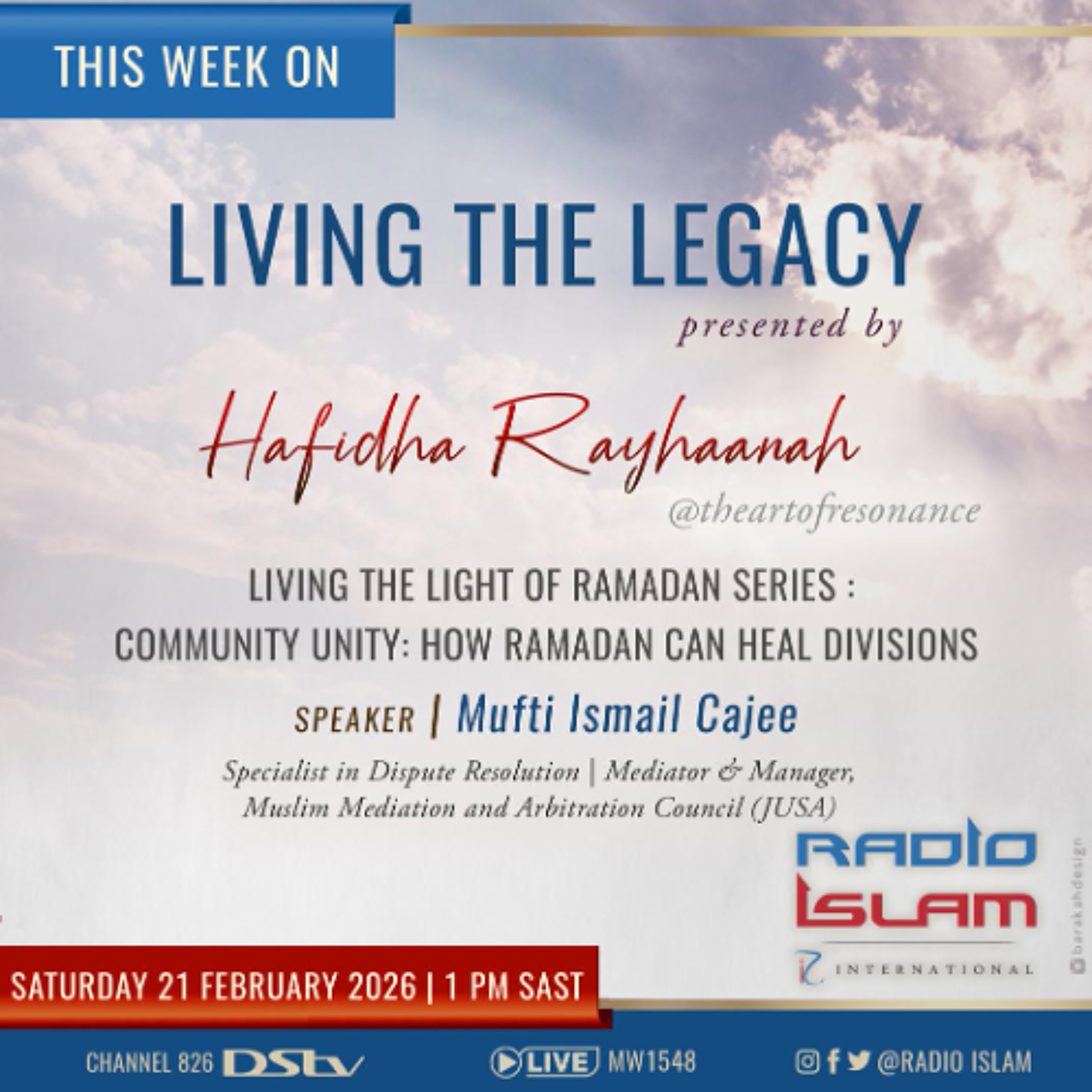 Community Unity: How Ramadan Can Heal Divisions: Mufti Ismail Cajee