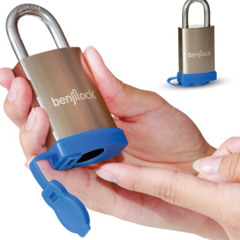 BenjiLock back with stainless outdoor fingerprint padlock