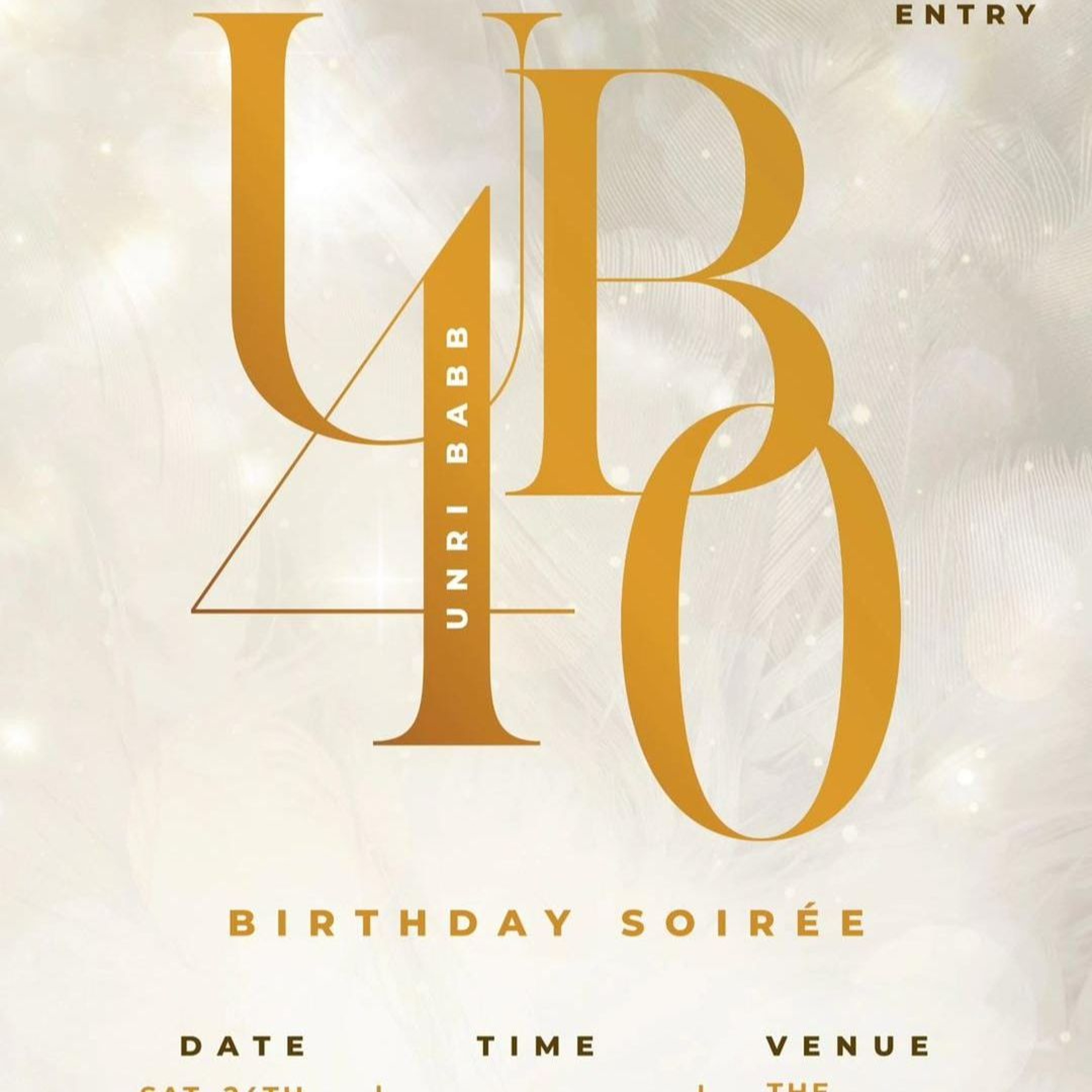 Unri Babb Turns 40 (UB 40) Promo Mix.mp3