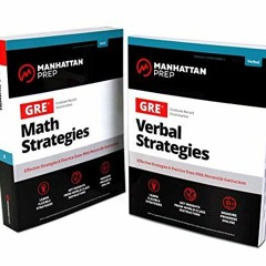 DOWNLOAD PDF 💖 GRE Math & Verbal Strategies Set: Comprehensive Content Review & 6 On