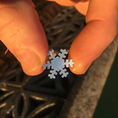 on a walk today, found a snowflake at dusk (disquiet0435)