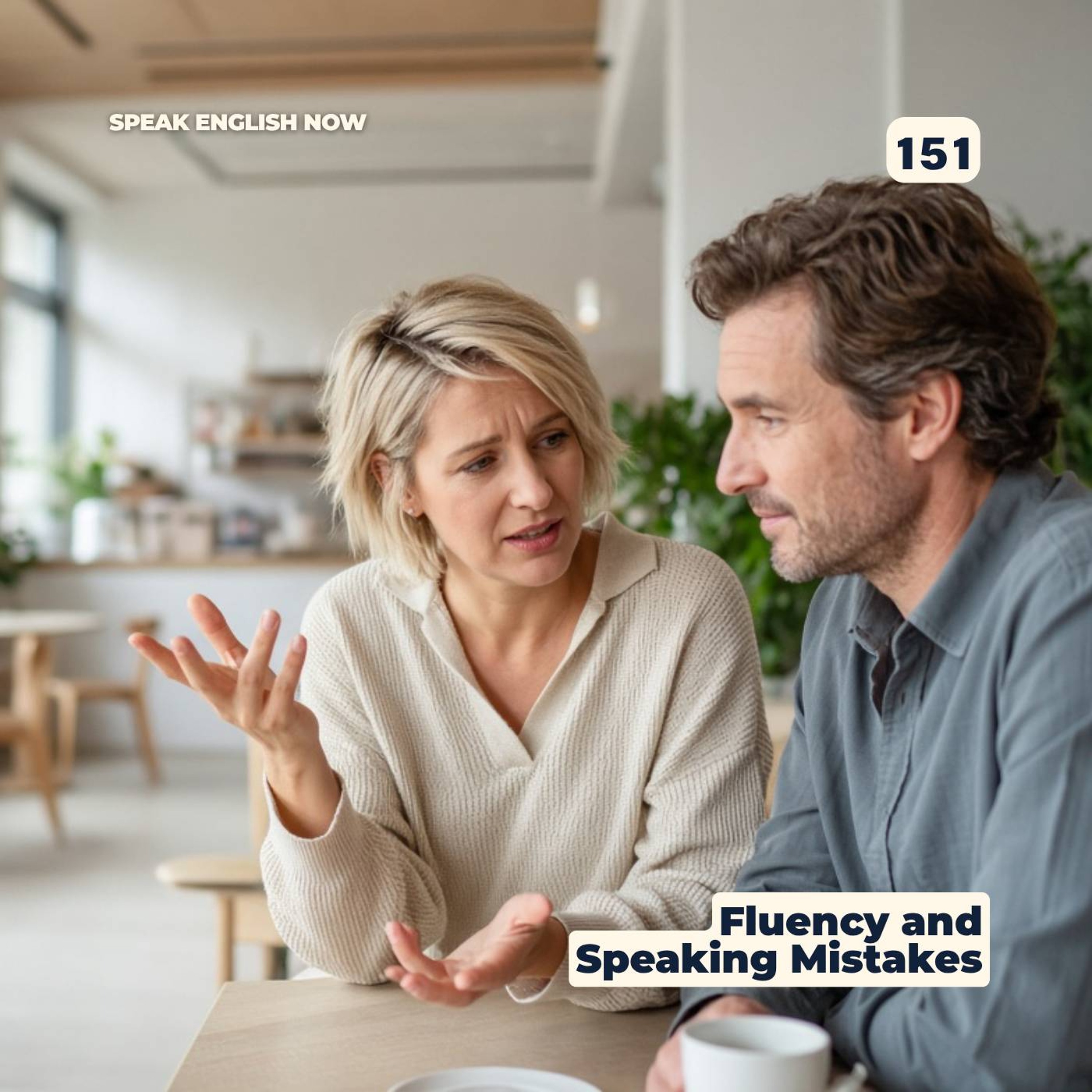 #151 English Fluency and Mistakes when you speak ESL episode artwork