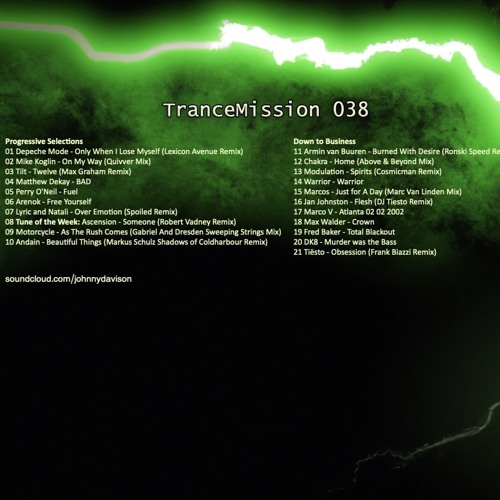 Johnny Davison - TranceMission 038