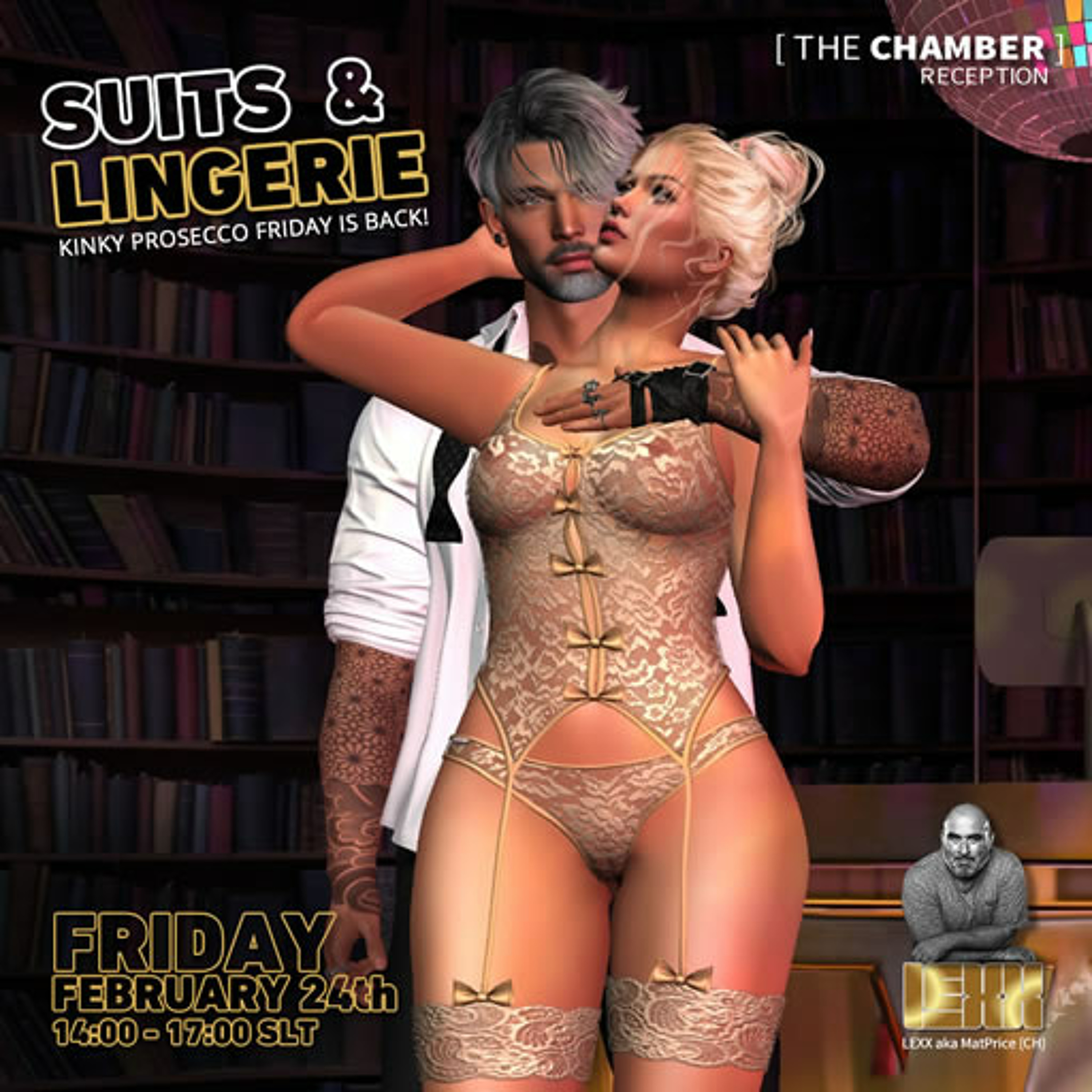 Suits & Lingerie  - Kinky Prosecco Fridays are back episode artwork