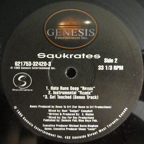 Saukrates feat. Marvel - Hate Runs Deep (Remix, 1995)