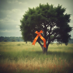 Ribbon tied to the Tree