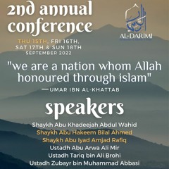 Concluding words for 2nd Annual Conference Islamabad - Abu Khadeejah & Zubayr Abbasi