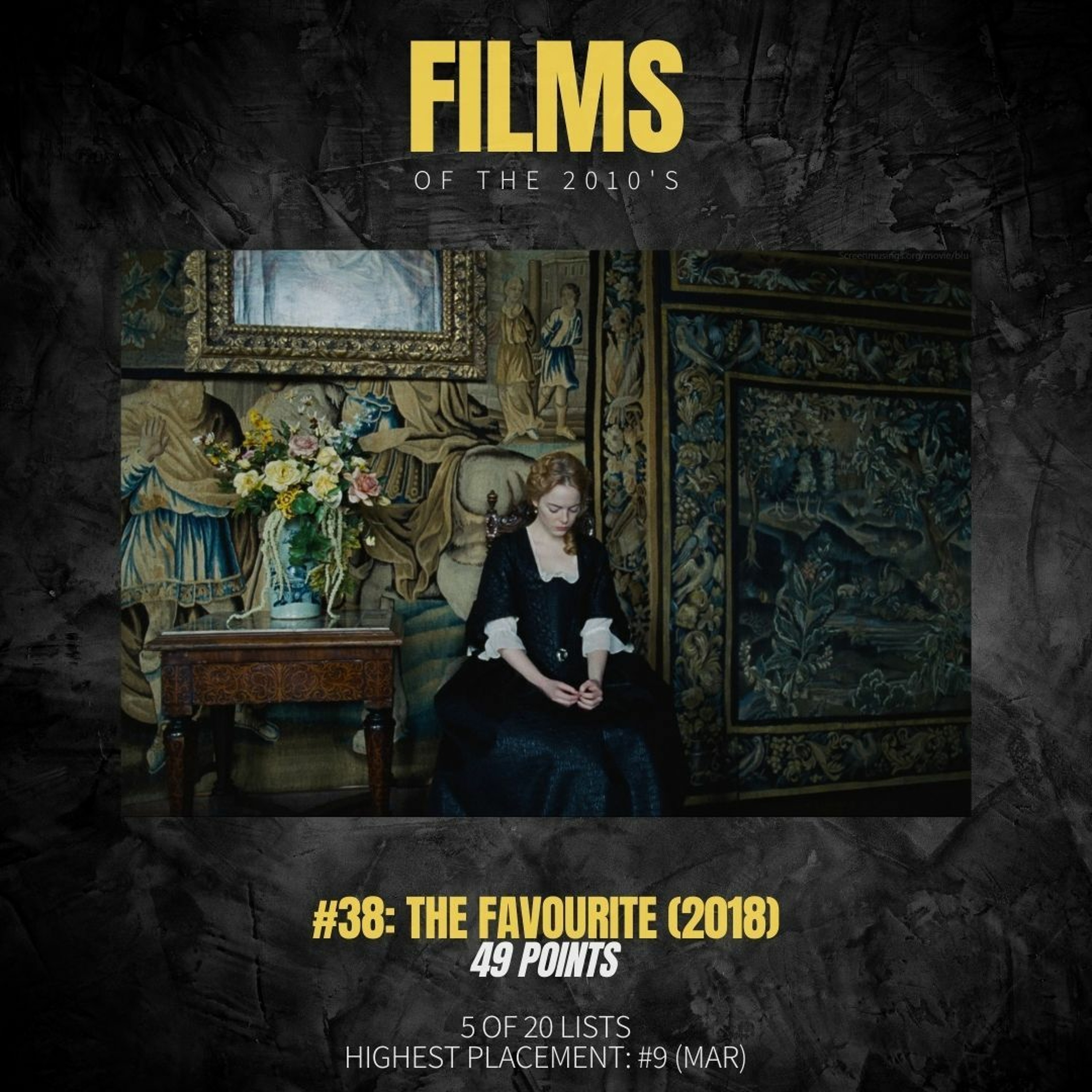 THE LIST OFF 38: The Favourite w Marinya Marcichiw