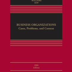 EPUB Download Business Organizations Cases, Problems, And Case Studies (Aspen