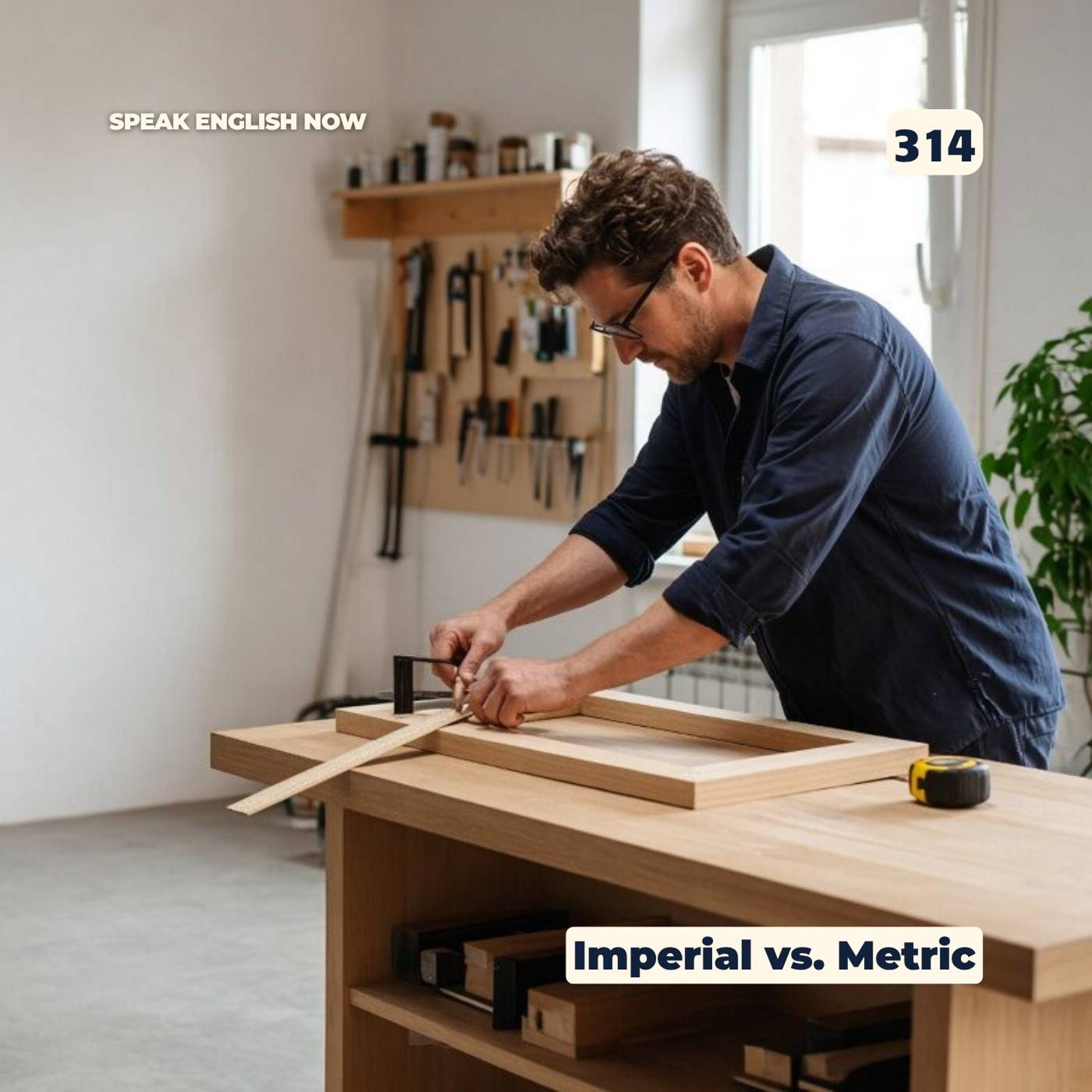 #314 Imperial vs Metric System - Learn to Measure in English episode artwork