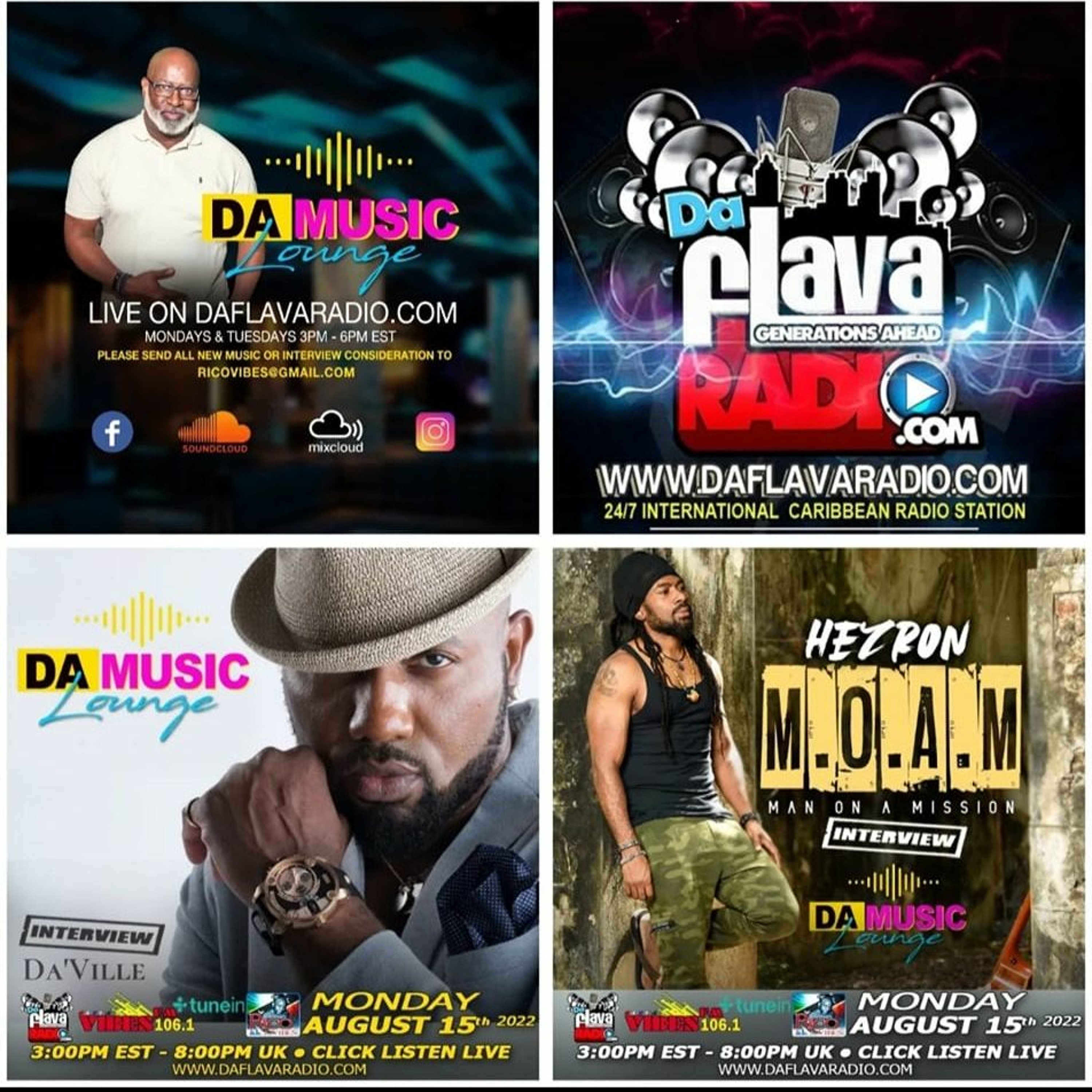 DA MUSIC LOUNGE RADIO SHOW WITH DAVILLE & HEZRON INTERVIEWS episode artwork