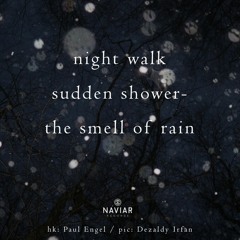 haiku #452: night walk / sudden shower- / the smell of rain