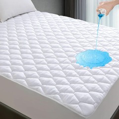 (READ) Full Size Mattress Protector, Waterproof Breathable Noiseless Full Size M