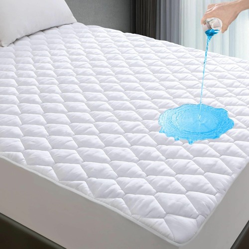 free read Full Size Mattress Protector, Waterproof Breathable Noiseless Full Size