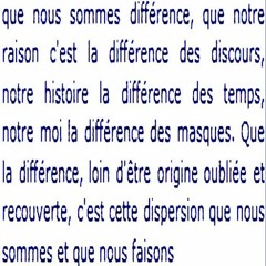 que nous sommes différence / differx. 2007