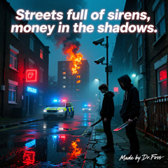 Streets full of sirens, money in the shadows