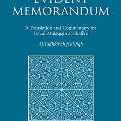 Open PDF The Evident Memorandum: A Translation and Commentary for Ibn al-Mulaqqin al-Shāfiʿī’s