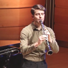 Oliver Shermacher performs "Sonata for Clarinet and Piano" (mov. 3)  by Francis Poulenc