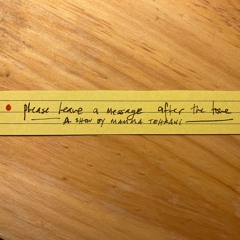 Please Leave a Message After the Tone @ 90Mil Radio/Berlin