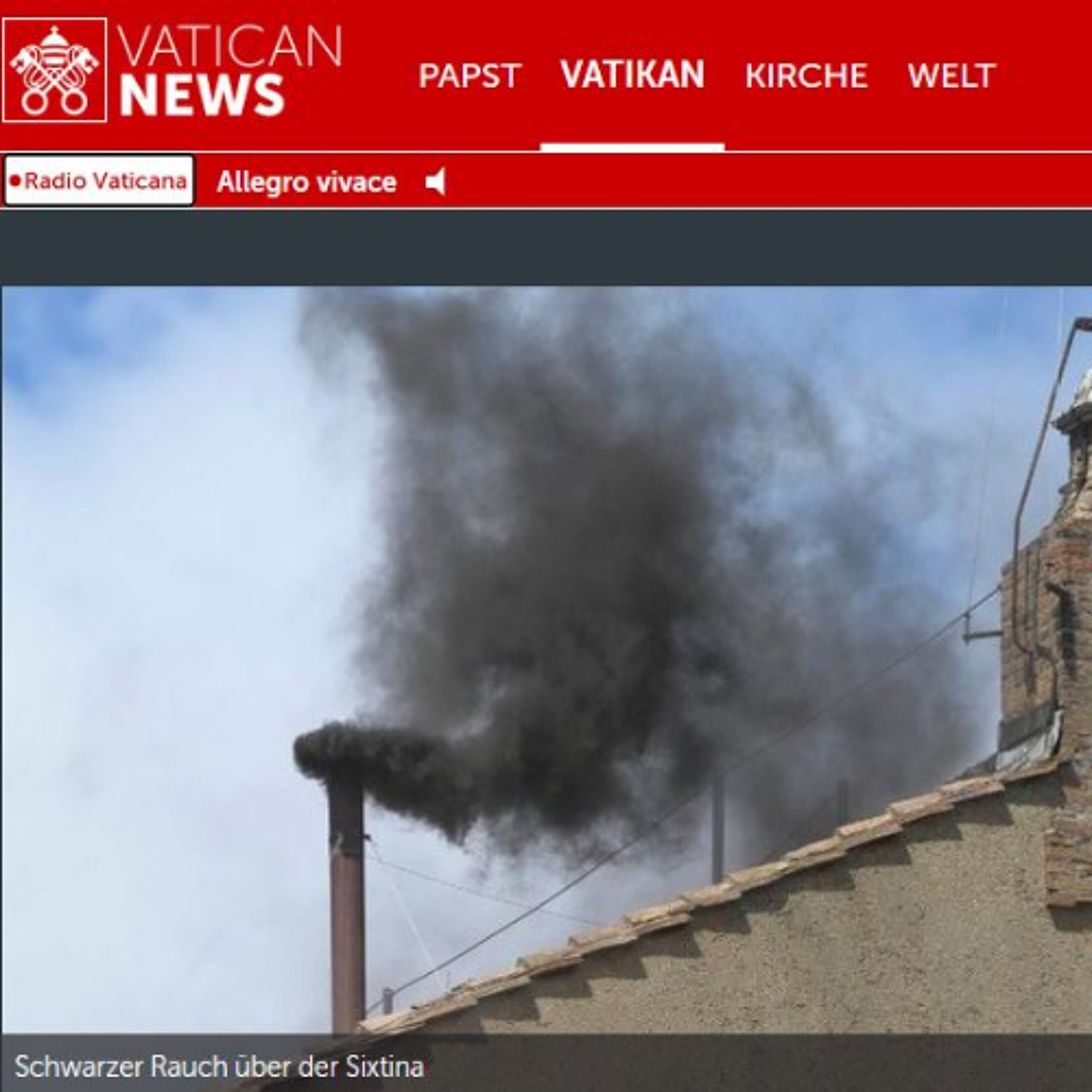 Schwarzer Rauch in Rom - Livereportage von DOMRADIO.DE episode artwork
