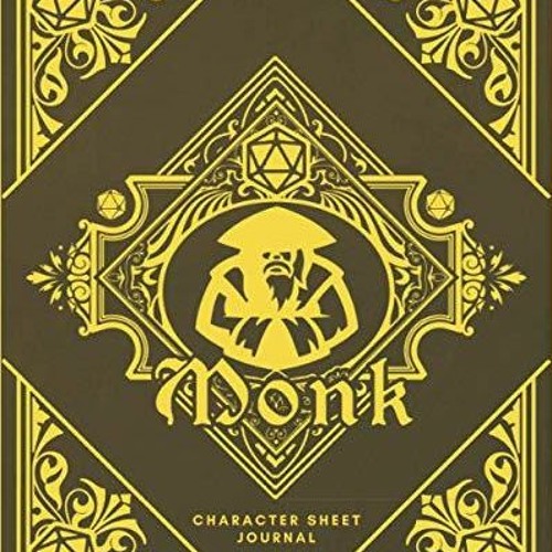 PDF Monk Character Sheet Journal: DnD Notebook With 50 Character Pages and 100 M
