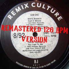 You Lied To Me [remastered 126 bpm version]