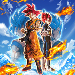 Dragon Ball Z Dokkan Battle - TEQ LR SSGSS Goku & SSGSS Vegeta Transformation OST (1st Active Skill)