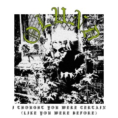 I Thought You Were Certain (Like You Were Before)