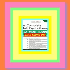 Download (PDF) The Complete Adult Psychotherapy Treatment Planner (PracticePlanners) Ebooks download