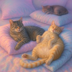 lazy space cats