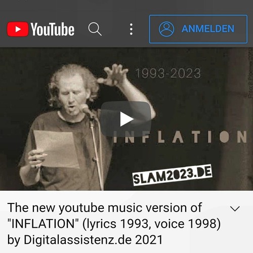 Tom de Toys: "INFLATION" (lyrics 1993, voice 1998) incl. music since 2021