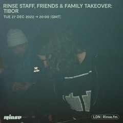 Rinse Staff, Friends & Family Takeover: Tibor - 27 December 2022