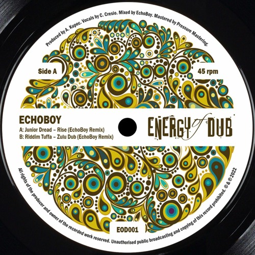 EchoBoy - Rise & Zulu Dub Remixes EP - EOD001