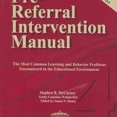 ^Epub^ Pre-Referral Intervention Manual Written by  Stephen B McCarney (Author),