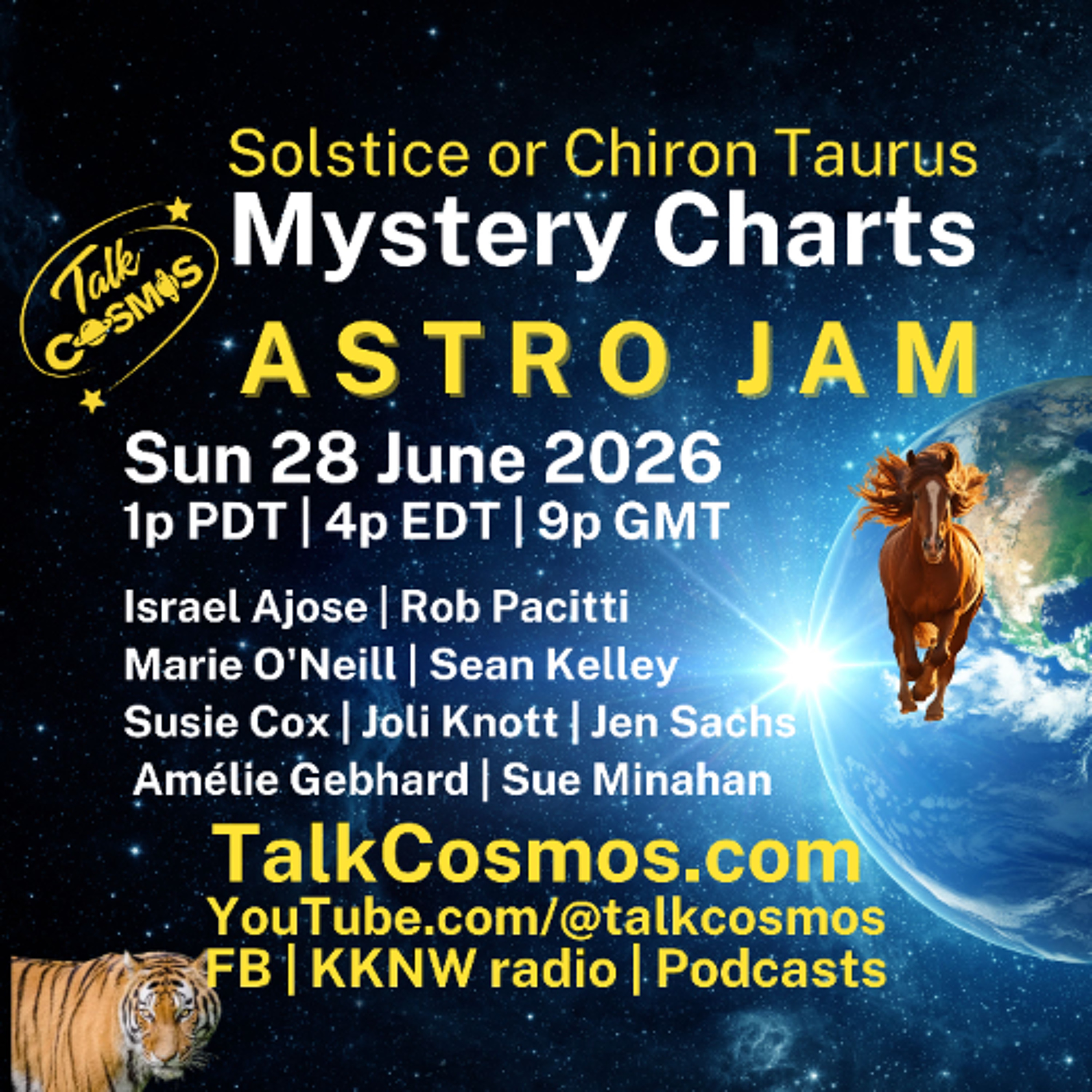 Talk Cosmos 06-28-26 ASTRO JAM MYSTERY CHARTS Summer Solstice
