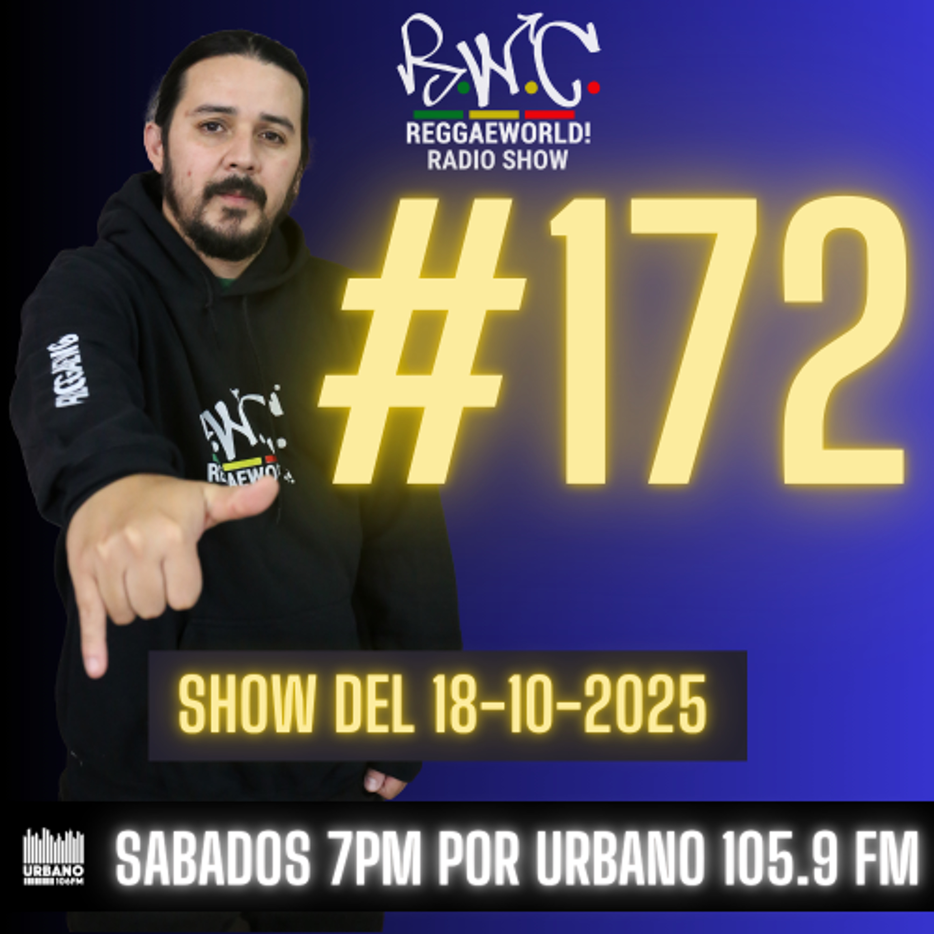 ReggaeWorld Radio Show #172 (Taste) By Pop (18-10-25) @ Urbano 105.9 FM episode artwork