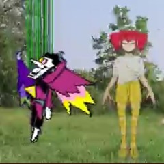 Birdbrain with Deltarune motifs