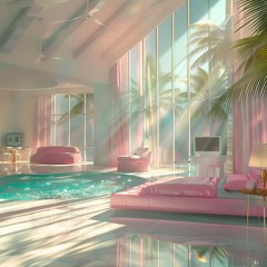 SHINING THROUGH PALM TREES