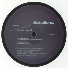 Evenn - One For Love EP (Incl. Javonntte Remix)